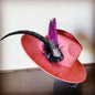 Boho Western Hat w/ Feather Tie Hat Band-Rust 982t