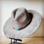 Red Brown Navajo Turq Slab Leather Hat Band + Choice of Hat 986h