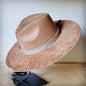 Gilded Cowboy Western Leather Band w/ Choice of Boho Hat 985b