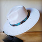 Blue Navajo Western Leather Band w/ Choice of Boho Hat 984x