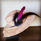 Boho Western Hat w/ Choice of Feather Hat Band-Tan 982f