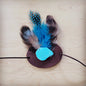 Boho Western Felt Hat w/ Choice of Hatband- Navy 990a