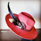 Boho Western Hat w/ Choice of Feather Hat Band-Rust 982g