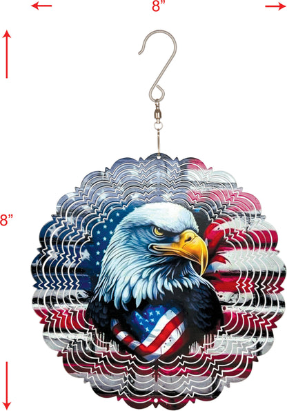 Eagle Crest Americana Wind Spinner 8in.