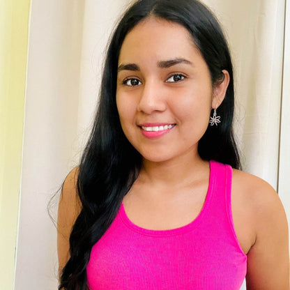 Brickhouse silver earrings