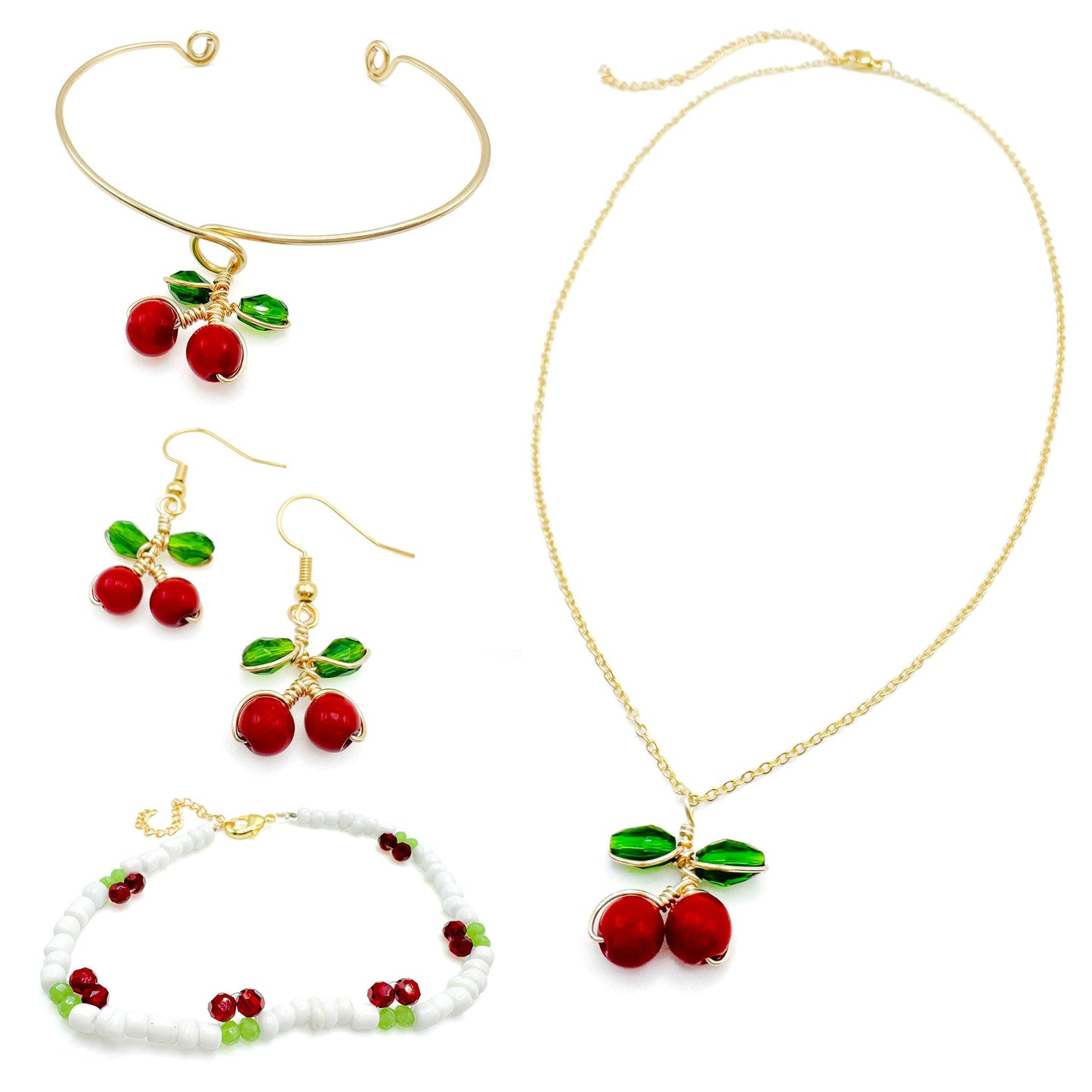 Cherries anklet