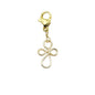 Cross gold charm