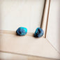 **Natural Green Turquoise Stud Earrings 205g