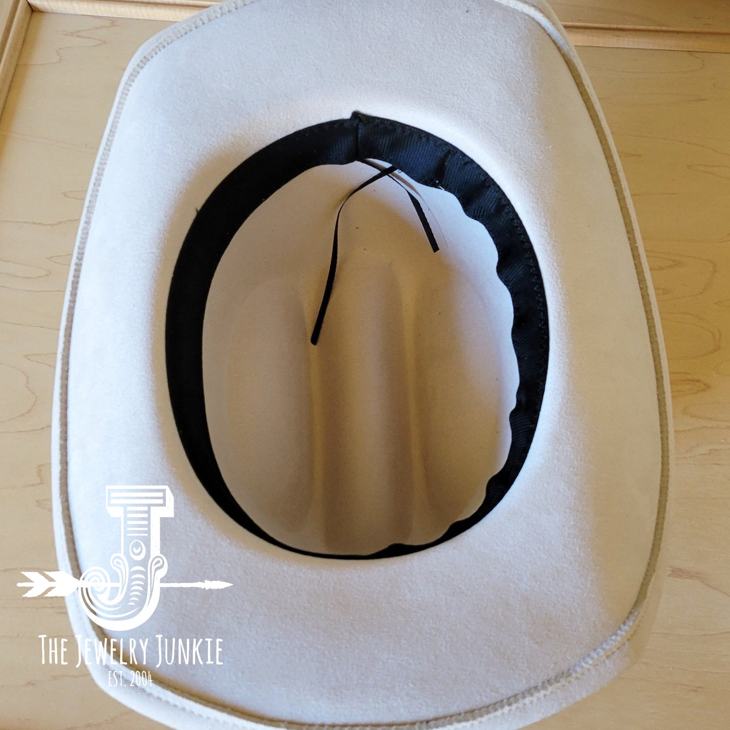 Boho Western Felt Hat w/ Choice of Leather Hat Band w/ Turquoise Slab-Brown 980h