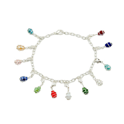 Gigi silver charm bracelet