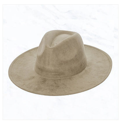 Brown Hide Turquoise Slab Leather Band + Choice of Boho Hat 985s