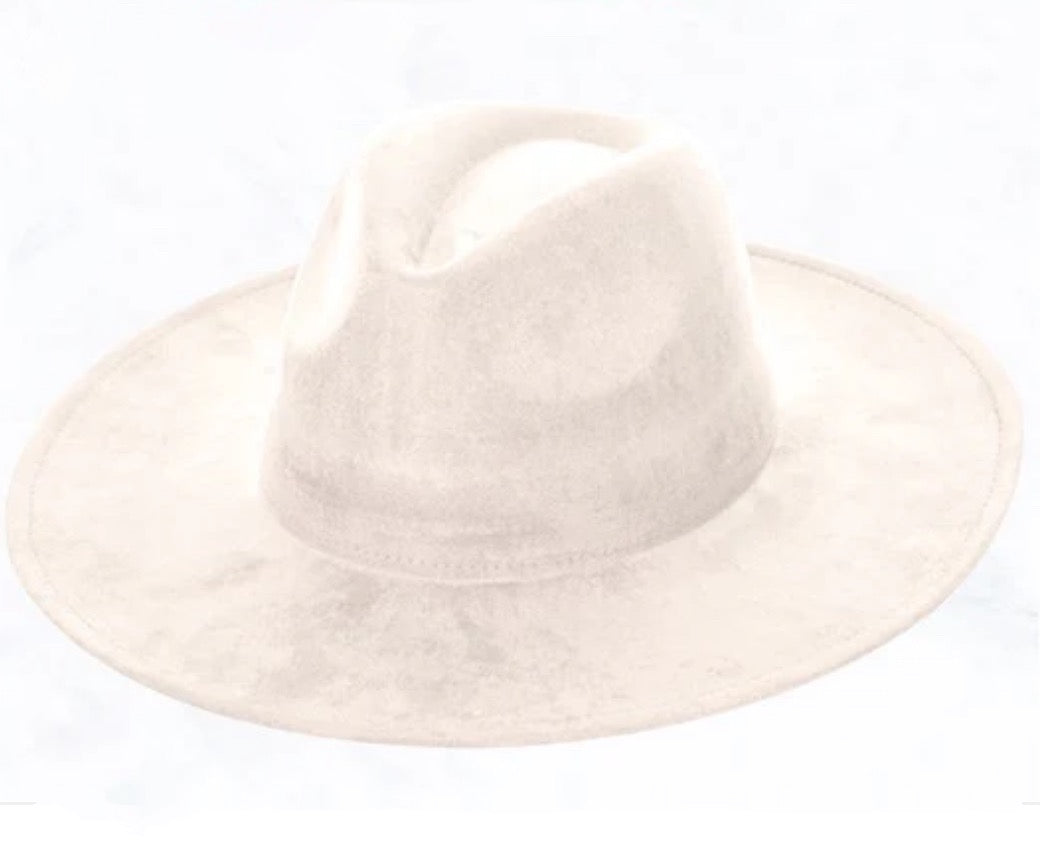 Brown Leather Hat Band w/ Turquoise Slab + Choice of Boho Hat