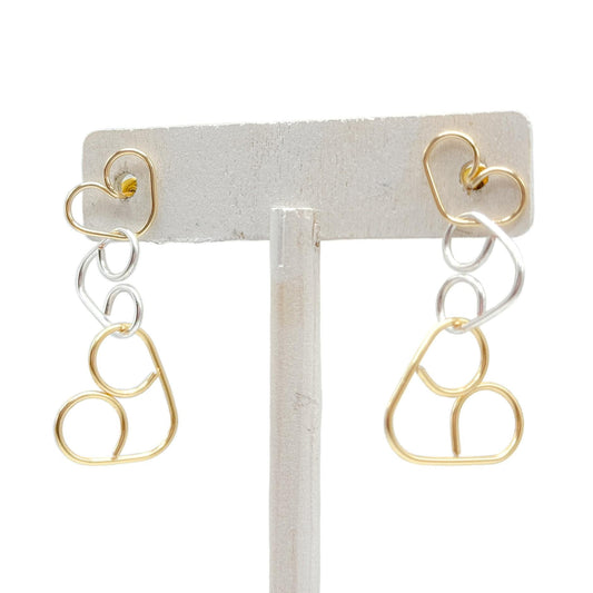 Intertwined earrings