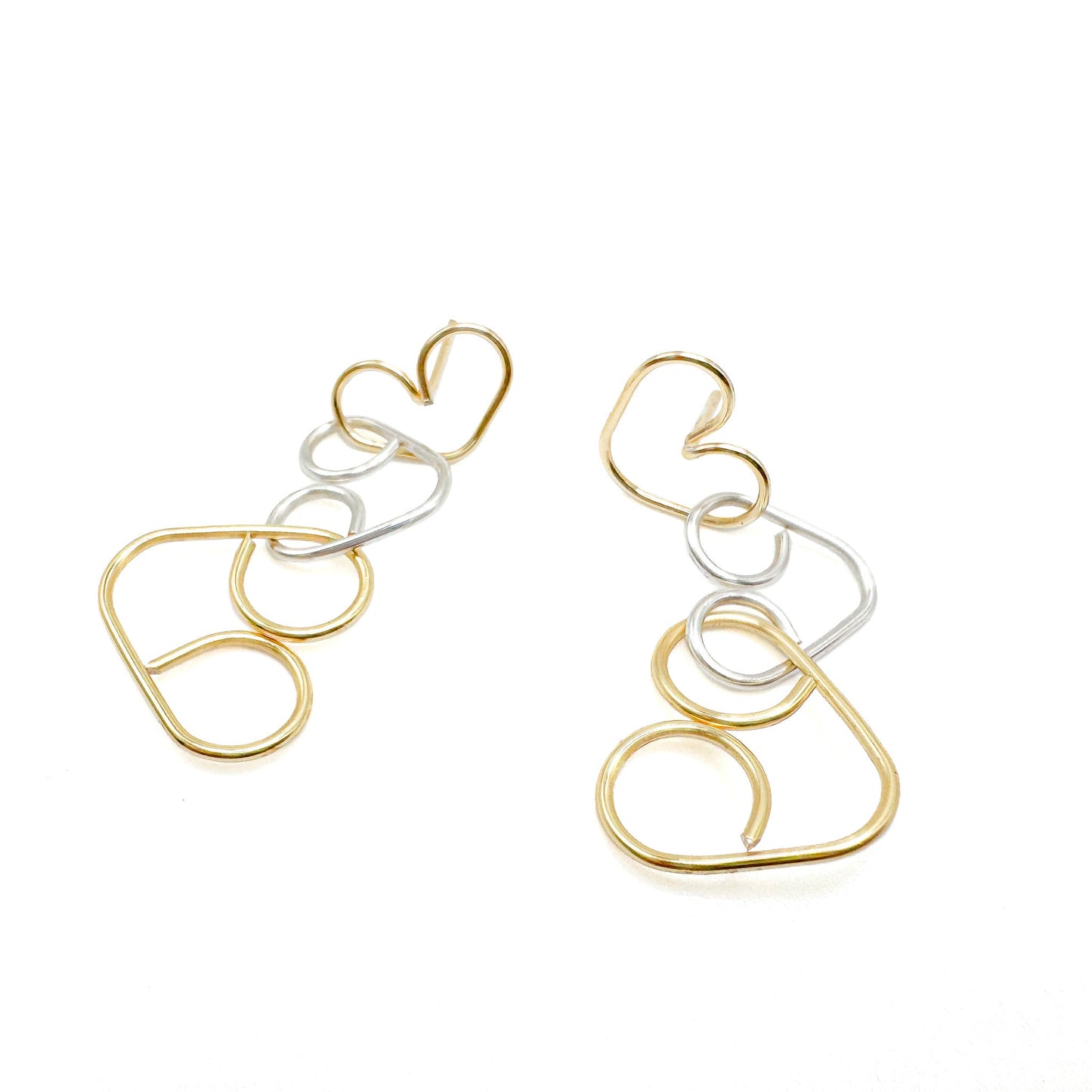 Intertwined earrings