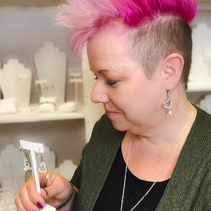 Smitten gold earrings