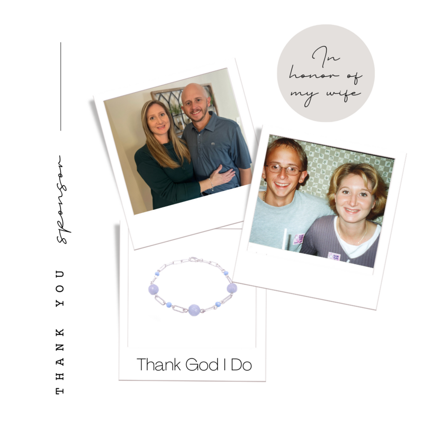 Thank God I Do bracelet